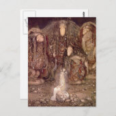 トロールを持つプリンセス ポストカード (正面/裏面)