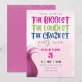 トロールズ バースデー パーティー 招待状 (正面/裏面)