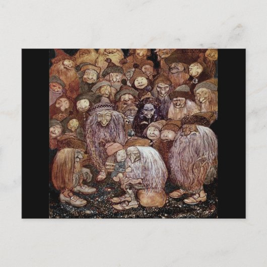 トロールハギングボーイ格言 ポストカード (正面)