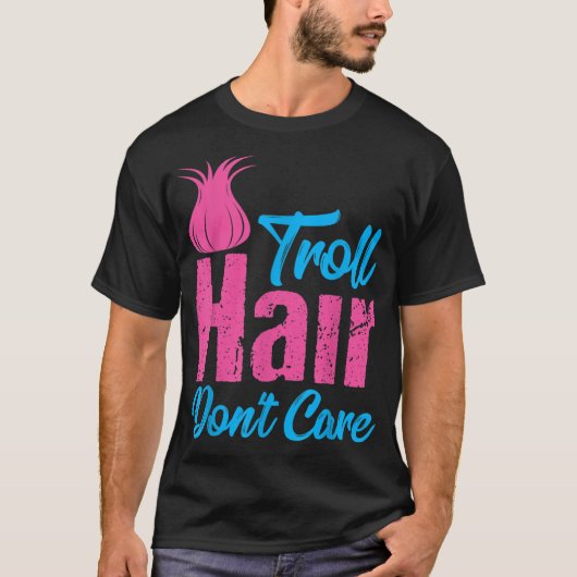 トロールヘアはハロウィン気にクリスマスギ Tシャツ (正面)