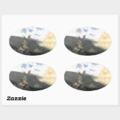 トロール城に向かう途中 楕円形シール (シート)