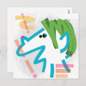 トロール抽象芸術モダンアートノートカード ノートカード (正面/裏面)