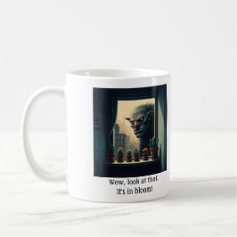 トロール窓敷居サボテンのマグ コーヒーマグカップ