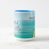 トロール船の屑- (これはラム酒はであるかもしれません) ツートーンマグカップ (中央)