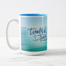 トロール船の屑- (これはラム酒はであるかもしれません) ツートーンマグカップ