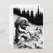 トロールclipart 13 ポストカード (正面/裏面)