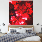 トワイライトさくらんぼブロッサムグロー キャンバスプリント (インサイチュ (寝室))