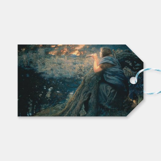 トワイライトのファンタジー（エドワード・ロバート・ヒューズ著） ギフトタグ (正面(横))