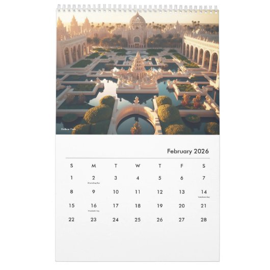 トワイライトの夢：サンディエゴのサンセット カレンダー (2月 2026)