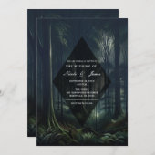 トワイライトの暗結婚い森 招待状 (正面/裏面)