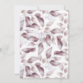 トワイライトの水色のモダン緑の招待状 招待状 (裏面)