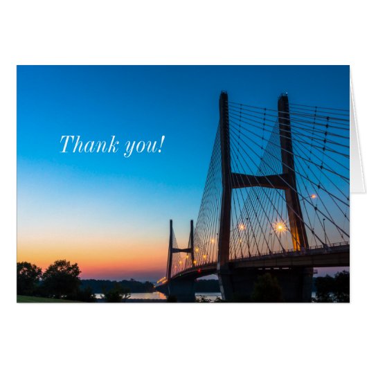 トワイライトアットビルEmerson Bridge Thank you Notecard (正面横)