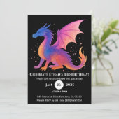 トワイライトウィングドラゴン誕生日招待状 招待状 (スタンド正面)