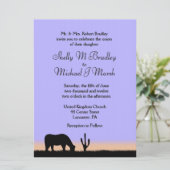 トワイライトウェスタン結婚式招待状 招待状 (スタンド正面)