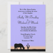 トワイライトウェスタン結婚式招待状 招待状 (正面)