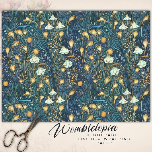 トワイライトエレガントガーデンフローラデクページ 薄葉紙