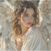 トワイライトガーディアン – 金箔付き翼の天使 シール (正面)