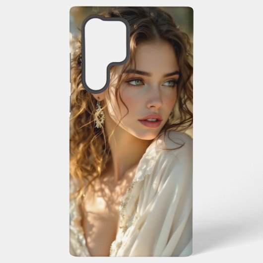 トワイライトガーディアン – 金箔付き翼の天使 SAMSUNG GALAXYケース (裏面)