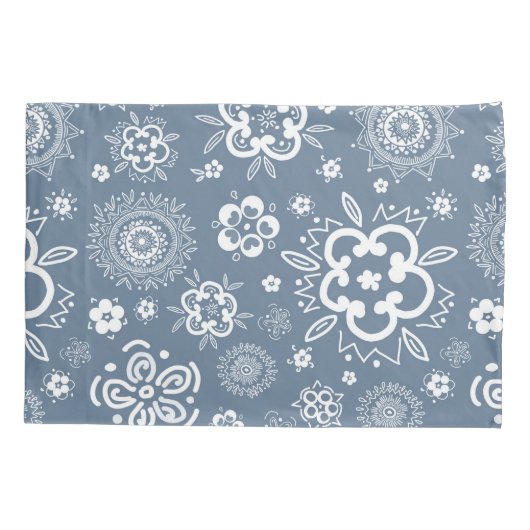 トワイライトガーデン伝統的- Aフローラ 枕カバー (裏面)