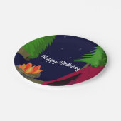 トワイライトキャンプサイト誕生日 ペーパープレート (アングル)