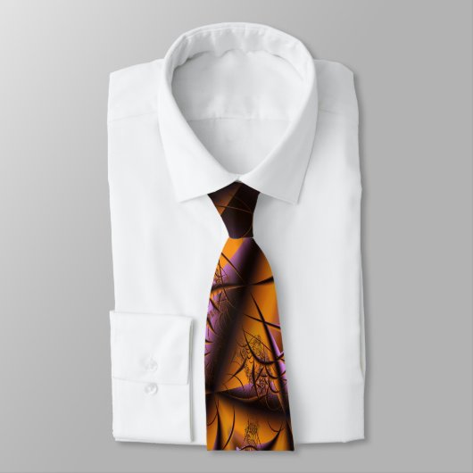 トワイライトクール抽象芸術素晴らしフラクタル ネクタイ (タイ)