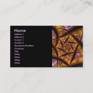 トワイライトクール抽象芸術素晴らしフラクタル 名刺