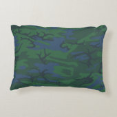 トワイライトグリーン迷彩柄装飾用クッション アクセントクッション (裏面)