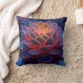 トワイライトグローパープル多肉性 – 反射美しい クッション (ブランケット)