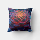 トワイライトグローパープル多肉性 – 反射美しい クッション (裏面)