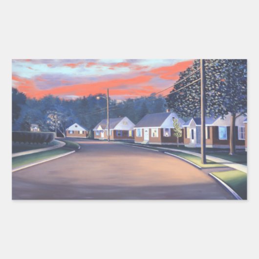 トワイライトグロー1997 長方形シール (正面)