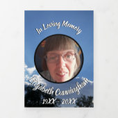 トワイライトサンレイズファイブフォトメモリアル 三つ折り案内状 (カバー)