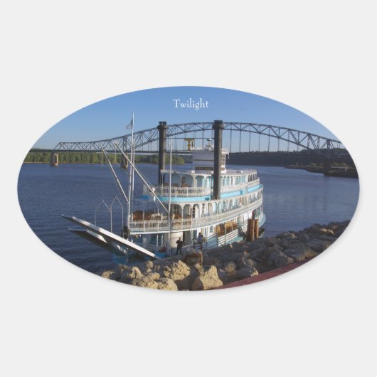 トワイライトステッカー 楕円形シール (正面)