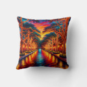 「トワイライトセレニティ：サンアントニオ・リバーウォーク」 クッション (裏面)