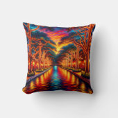 「トワイライトセレニティ：サンアントニオ・リバーウォーク」 クッション (正面)