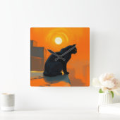 トワイライトセンチネル スクエア壁時計 (ホーム)