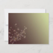 トワイライトダンデリオンウェディングRSVP 出欠カード (裏面)