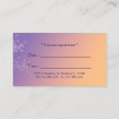 トワイライトダンデリオンビジネスアポイントメントカード 予約カード (裏面)