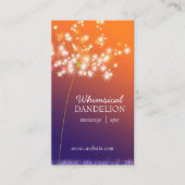 トワイライトダンデリオンビジネスアポイントメントカード 予約カード (正面)