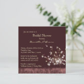 トワイライトダンデリオンフローラブライダルシャワー 招待状 (スタンド正面)