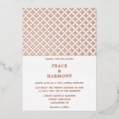 トワイライトチャームバラ金ゴールドホワ結婚イト 箔招待状 (正面)