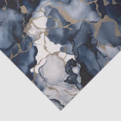 トワイライトネイビーブルーとグレーとアンティーク金ゴールド 薄葉紙 (詳細)