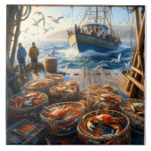 トワイライトハーベスト漁師がカニを集める タイル (正面)