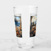 トワイライトハーベスト漁師がカニを集める タンブラーグラス (左)