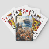 トワイライトハーベスト漁師がカニを集める トランプ (裏面)