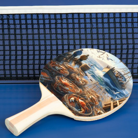 トワイライトハーベスト漁師がカニを集める 卓球ラケット (インサイチュ)