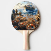 トワイライトハーベスト漁師がカニを集める 卓球ラケット (正面)