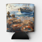 トワイライトハーベスト漁師がカニを集める 缶クーラー (裏面)