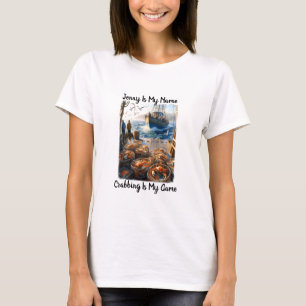 トワイライトハーベスト漁師がカニを集める Tシャツ