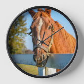 トワイライトバラ | Thoroughbred Race Horse 壁時計 (正面)