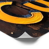 トワイライトバンディット:夕暮れ時のアライグマ ポスター (角)